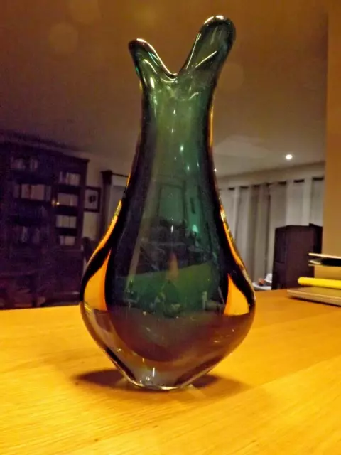 Flavio Poli vase en verre de Murano