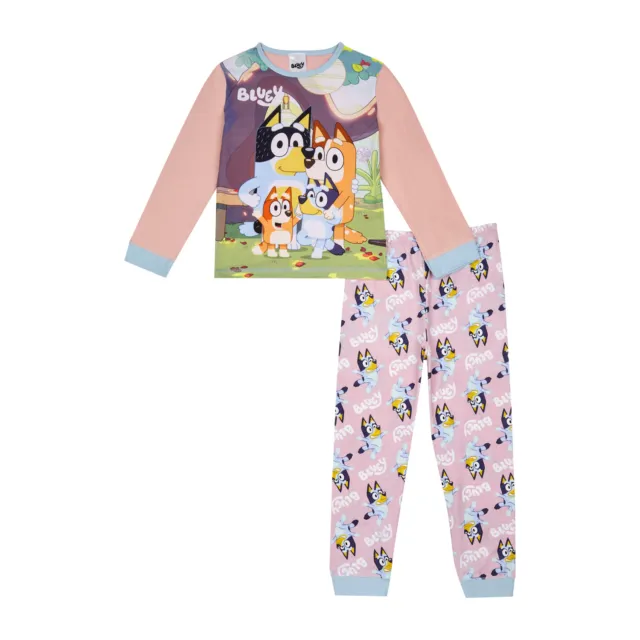 Bluey Girls Pyjamas, Ages 18 months to 7 Years, Official Bluey Girls PJS
