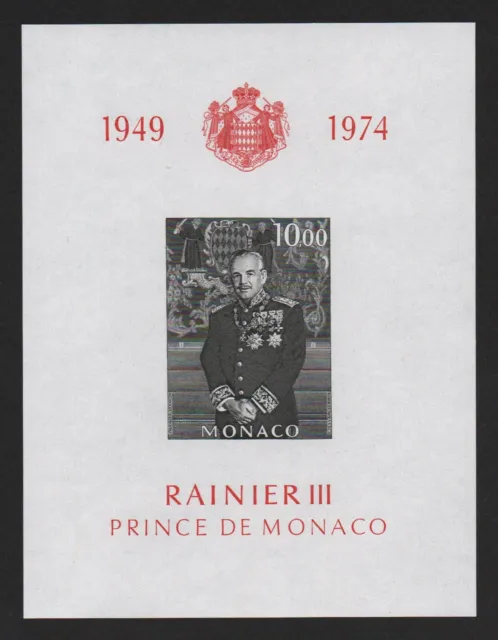 Timbres Monaco Bloc-Feuillet N°8 10F Prince  Rainier Iii Neuf**