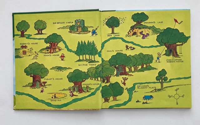 WINNIE THE POOH Exploring the Hundred Acre Wood rare 80s Walt Disney ...