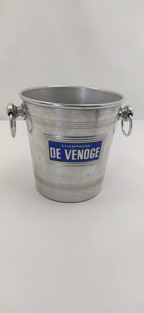 Seau à champagne vintage « DE VENOGE », seau à glace, seau à vin