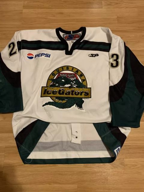 Rare Ice Gators Hockey Jersey Louisiana IceGators ECHL Vtg