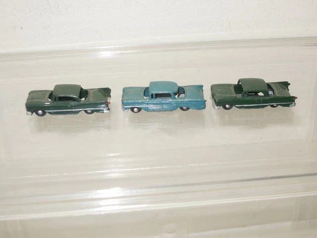 3 Vintage diecast AHI autos Oldsmobile and Chryslers made in Japan 3 Vintage diecast AHI autos Oldsmobile and Chryslers made in Japan