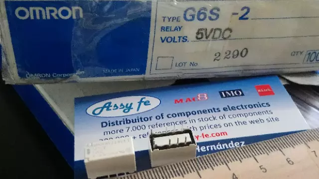 G6S-2-5VDC  Relay DIP8 5VDC 2A DPDT(14.8x7.3x9.2)mm Signal RELE  G6S-2-5V DC  5V