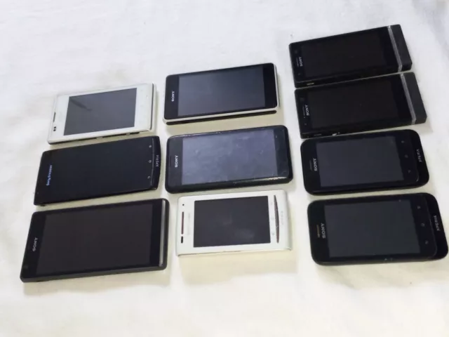 Lot 10 Sony HS HORS SERVICE smartphone pièce xpéria Ericsson D2005 C5303 C1505 3