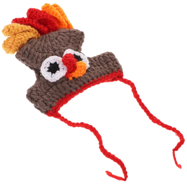 Niño Tejido Gorro Pavo Pavo-Perro Diadema Caniche