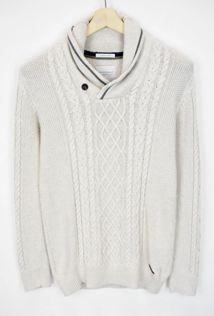 Peak Performance Conejos Maglione Uomo S Cashmere Misto Lana Treccia Doppia