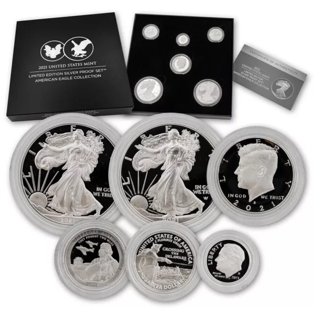 2021 US Mint Silver Proof Set American Eagle Collection Limited Edition