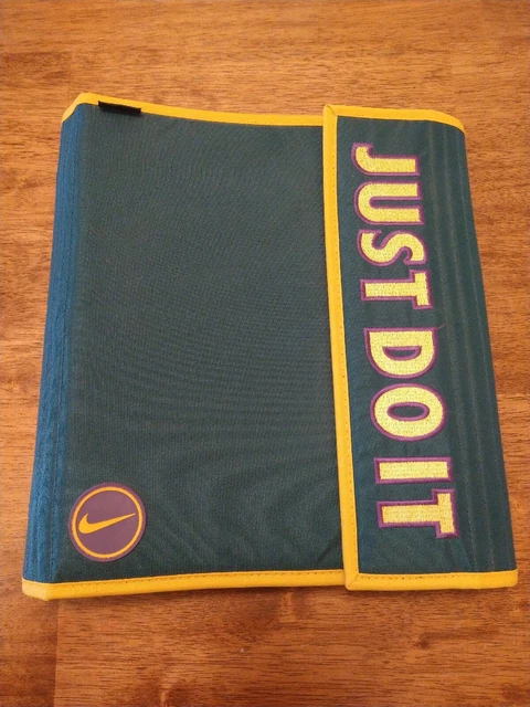 Vintage Nike Just Do It 1994 Mead 3 Ring Binder Trapper Keeper + Sports Folders