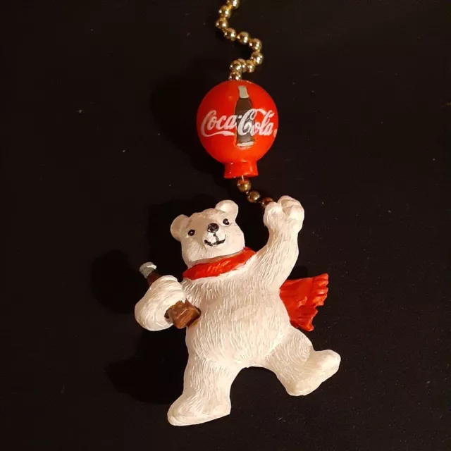 Coca Cola Polar Bear Light Fan Pull - Vintage 1999 - Brand New in box