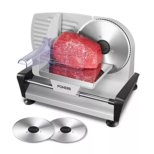 FOHERE 519N Bread Slicer for Home Use, Professional All-Purpose Electric Slicer