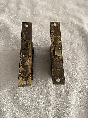 Pair Of Penn Vintage Antique Mortise Box Lock Door Knob Hardware Restoration