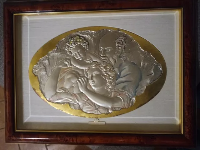 quadro in bassorilievo raffigurante la natività ditta acca