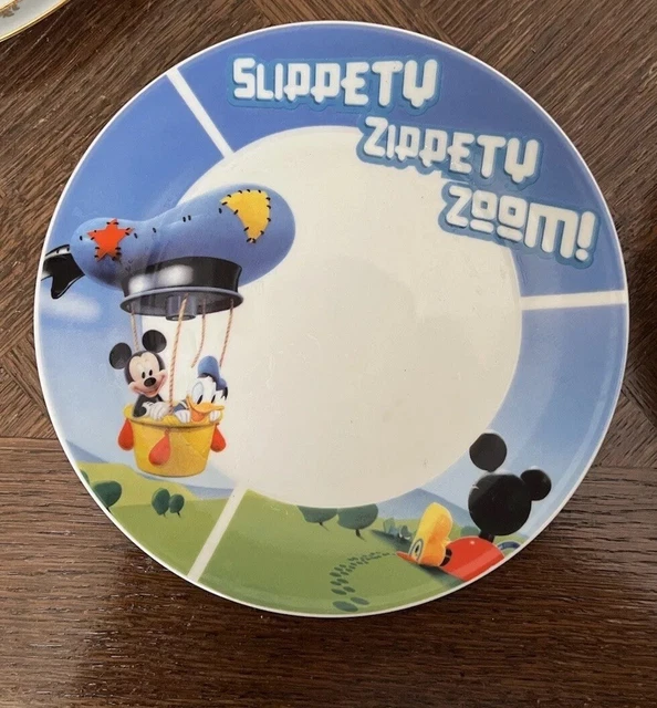 Assiette à Dessert Mickey Mouse "I Am Green" - Diamètre 20 Cm - Lavable Lave-vaisselle Et Micro-ondes - 7
