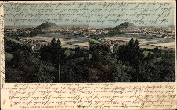 Stereo Ak Graz Steiermark, Totalansicht der Ortschaft - 10664960