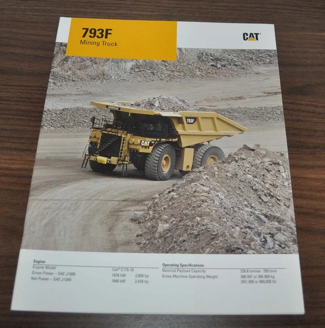 CATERPILLAR 777 TRUCK Dump Dumper Specification Technical Brochure