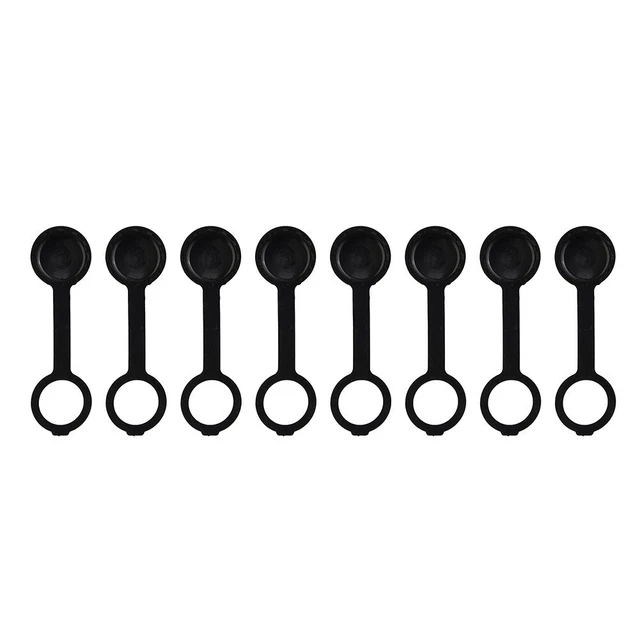 8pcs Gas Can Rear Vent Cap With O Ring Gasket Leash Replacement Fixing-Screw
