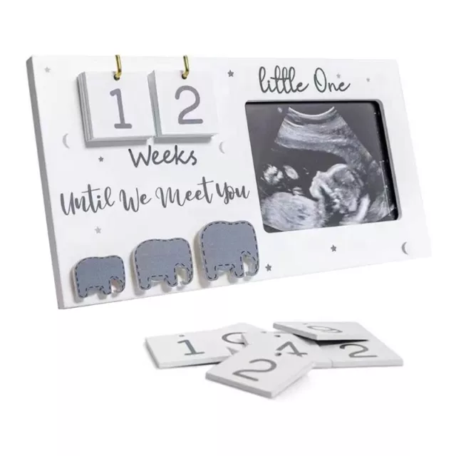 Baby Ultrasound Photo Frame Gender Reveal Pregnancy Announcement Sonogram