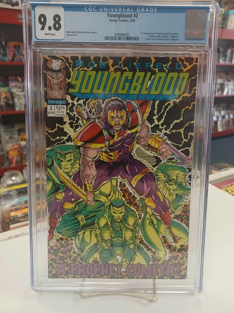 YOUNGBLOOD #2 (Image Comics, 1992) CGC 9.8 ~ PROPHET ~ White Pages