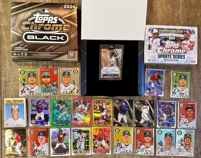 2024 TOPPS CHROME Black💎2023 Breakers Delight💎50+ MLB LOT📈HOF AUTO🔥 RC
