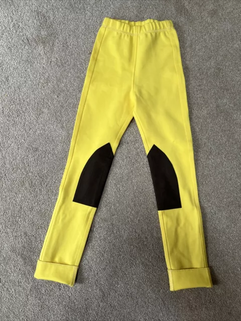 New Girls Yellow Pull On Jodhpurs Age 5-6 Years