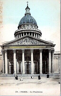 1910 PARIS Le Pantheon France Carte Postale 59 Postcard DD