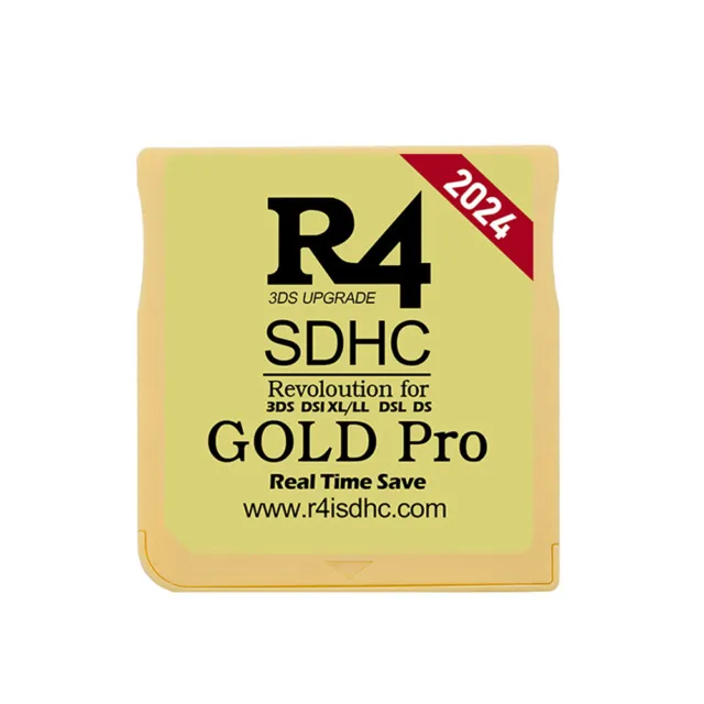 NEW 2024 R4 Gold Pro SDHC for DS/3DS/2DS/ Revolution Cartridge 32GB 300+ Games
