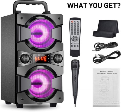 Archos 80W Portable Boombox Impermeabile Wireless Festa Altoparlante Super Forte Grande 
