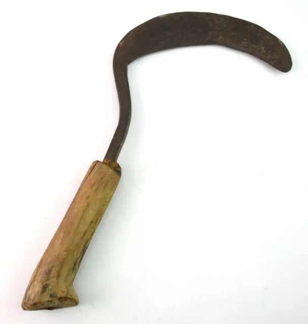 Indien Crop Cutting Hand Tool – Vintage Sickle – Rustic Farm Décor G47-300