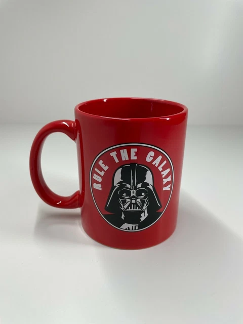 Star Wars Rule the Galaxy Darth Vader coffee mug ceramic red with graphics