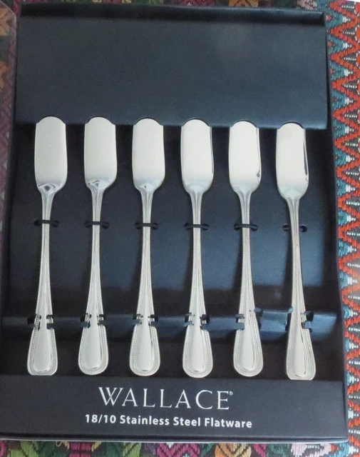 Wallace Emerson SIX 6.3/4" Butter Knives NIB - 18/10 stainless steel