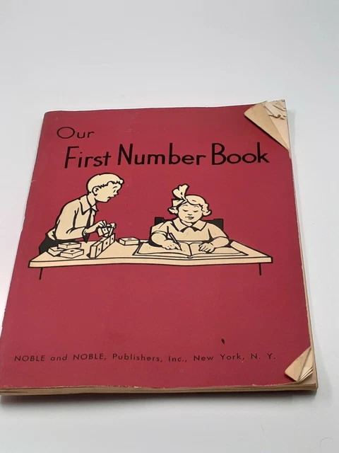 Rare 1965 Unused Noble New York Public School Math Book Our First Number Book