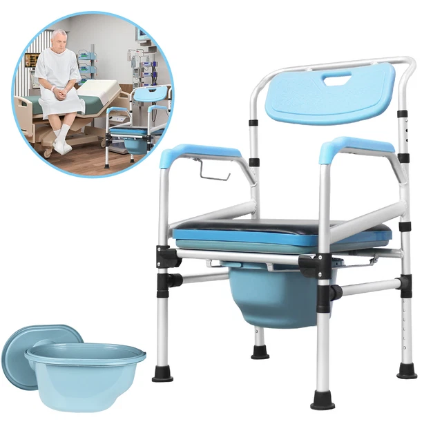 Silla de inodoro marco de inodoro silla ajustable con respaldo y #Ajustable