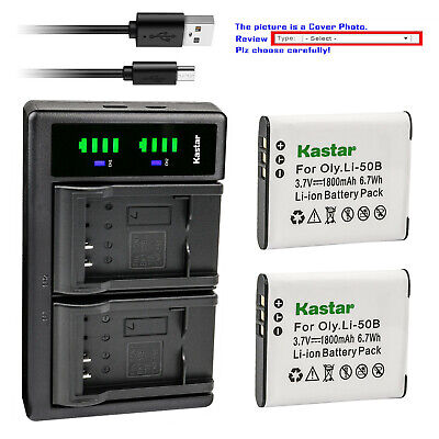 Kastar Battery LTD2 Charger for Ricoh DB-100 & RICOH CX3 CX4 CX5 CX6 HZ15 Camera
