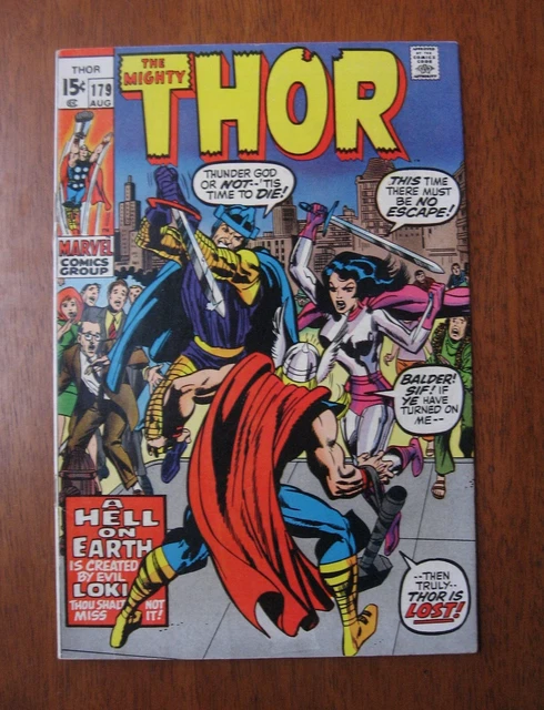 MIGHTY THOR #179 Marvel Comic Book 1970 Nice Mid-Grade