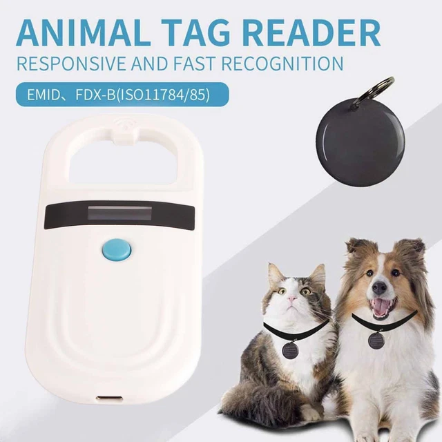 Portable Pet Microchip Scanner Handheld Animal Chip Reader Pet Microchip Reader