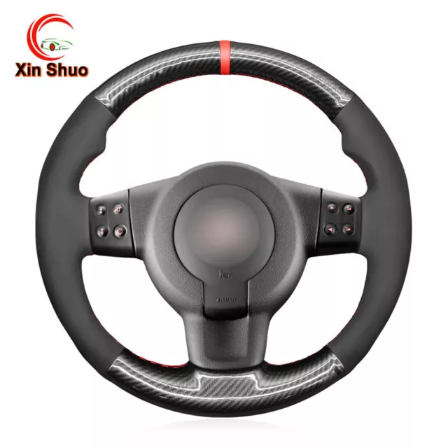 PU Carbon Fiber Car Steering Wheel Covers for Seat Leon FR|Cupra MK2 1P Ibiza FR