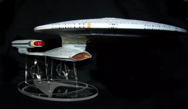 acrylic display stand for Diamond Select Star Trek Enterprise 1701-D variants