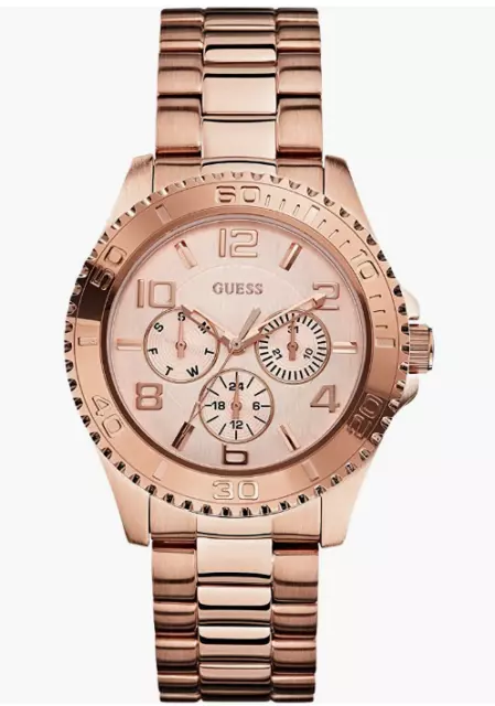 Guess Women's Rose-Gold Stainless-Steel Japanese Quartz Fashion Watch W0231L4