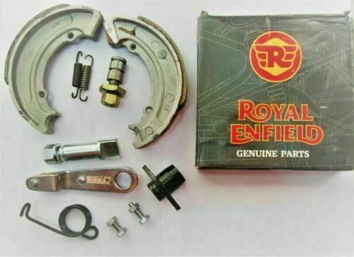 brake shoe kit with spring royal enfield