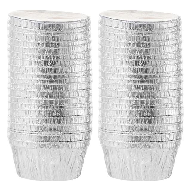 Tazza Foglio Alluminio Soufflé Forno - Cupcake Pudding Mould Stampi