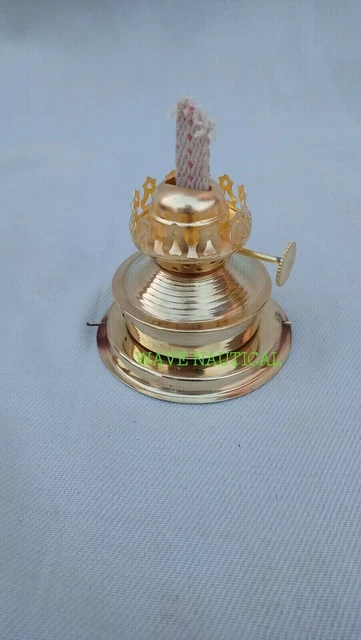 Antike Anker-Öllampe aus Messing und Kupfer, nautische Schiffslaterne,... 3