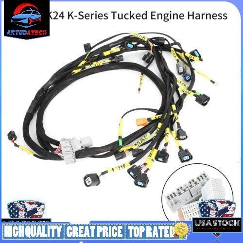 K20 K24 K-Series Tucked Engine Harness For Honda Acura K-Swap Integra CRX E5