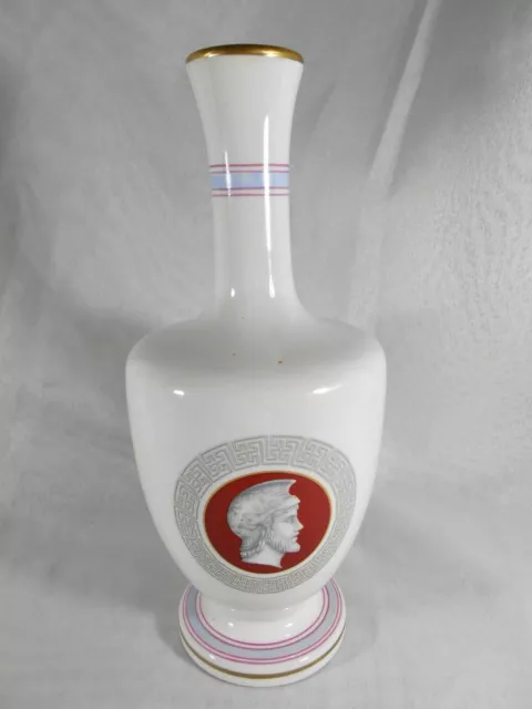 Superbe Vase / Bouteille En Porcelaine Italie Signee Coronetti Cunardo Italy