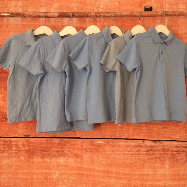 Pacchetto polo blu bambini 4-5 anni uniforme scolastica George M&S