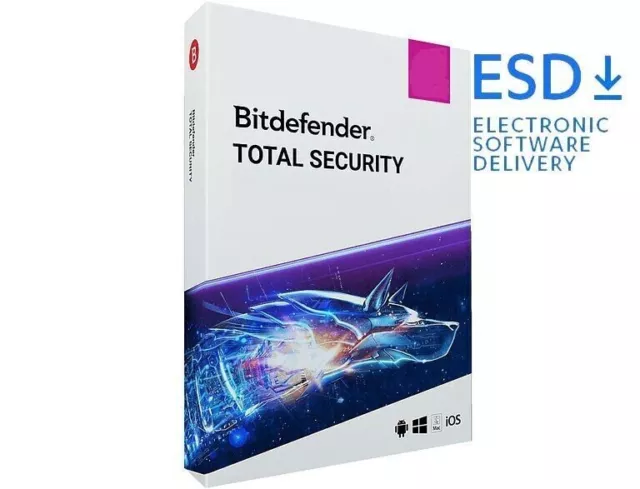 Bitdefender Total Security|10 Geräte|1 oder 2 Jahre|stets aktuell|eMail|ESD