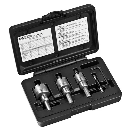 Klein Tools 31872 Hole Saw Kit, Carbide Hole Cutter, 4-Piece