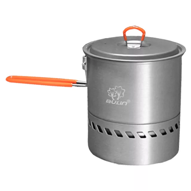 1.5/2.1L  Camping Traveling Hiking Heat Collection Pot Cooking L7C2