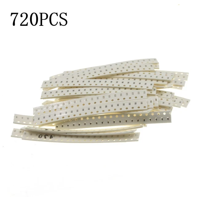 Kit assortimento condensatore 720 pz 1206/0805/0603 smd confezione campione condensatore SMD