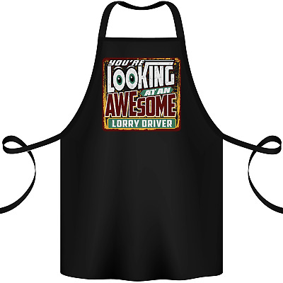 An Awesome Lorry Driver Funny Lorries Cotton Apron 100% Organic
